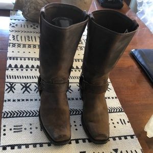 Fry tan harness boots